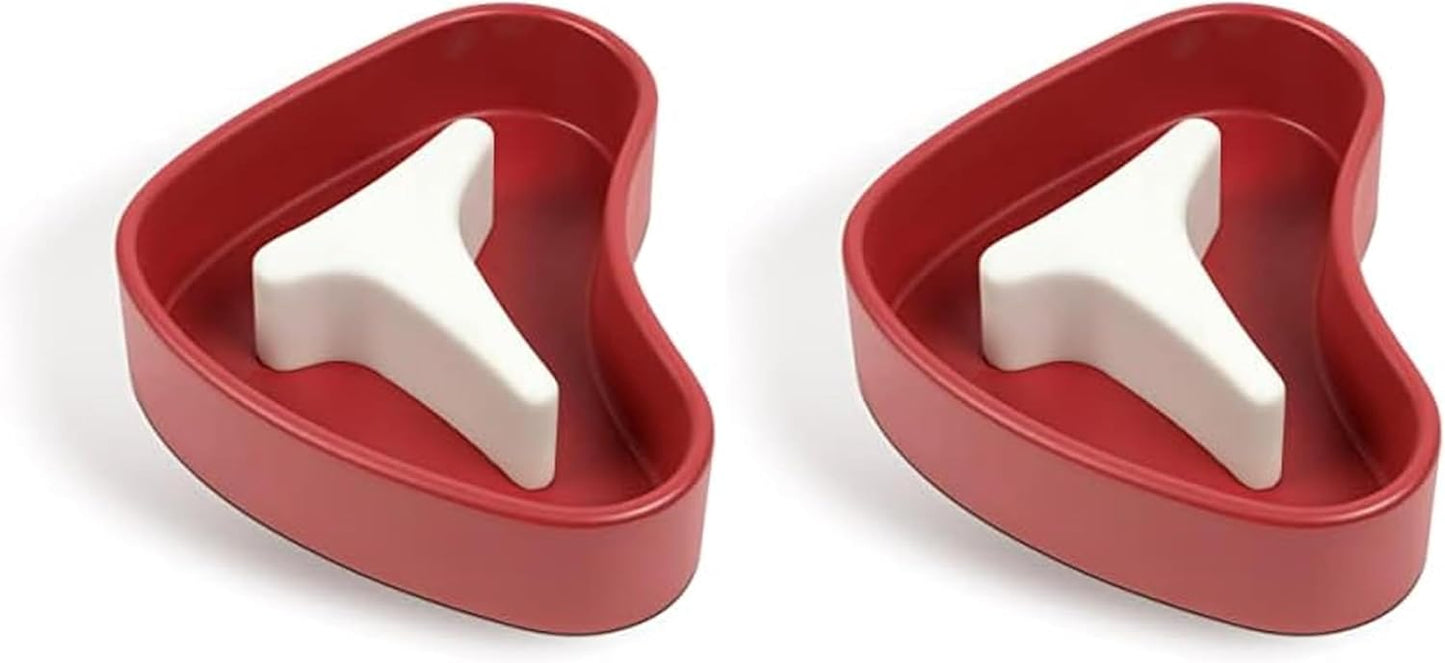 Genuine Fred Slow Food, Slow Feeder Dog Bowl, Steak (Pack of 2)