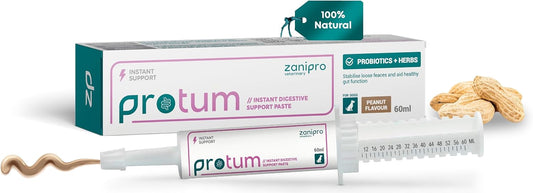 Veterinary Probiotics Paste for Dogs, Tasty Peanut Flavour for Fussy Eaters, Advanced Prebiotic Formula for Digestive Support - Aids Digestion, Diarrhea Treatment, Anti Sickness (60ml)