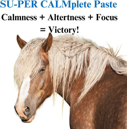 SU-PER CALMplete Horse Calmer Paste - Helps Maintain Calmness & Balanced Behavior - Calming Paste for Horses - 80CC, (2 Pack)
