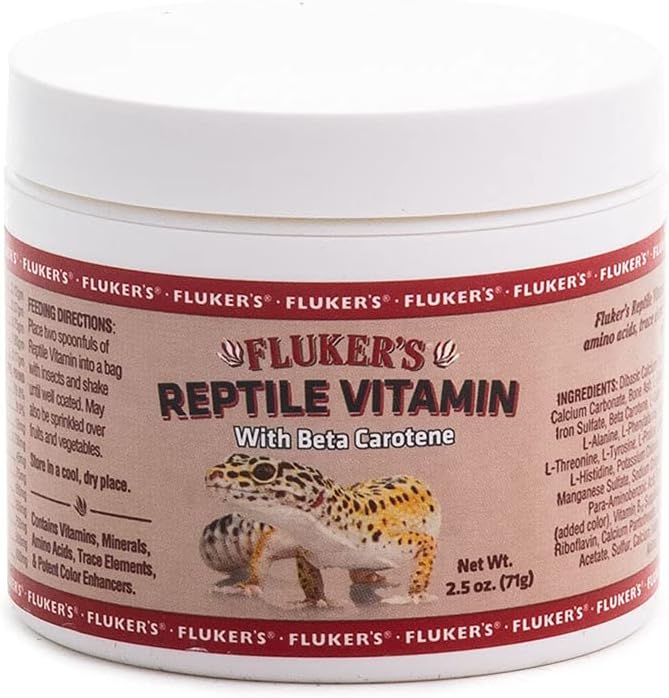 Fluker's Repta Vitamin, Reptile Supplement With Beta Carotene, 2.5 oz