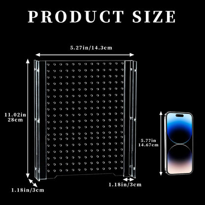 Fish Tank Divider, Transparent Acrylic Separator Plate with Suction Cups for Aquarium, Aquarium Divider Grid, Fish Tank Accessories