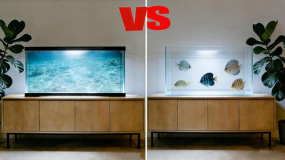 Aquarium Background Poster, Fish Tank Background Sticker, The Shimmering Sea Vibrant Underwater Scenery for Stunning Aquarium Decorations 10 20 Gallon Tank (15.7" x 31.5" in)