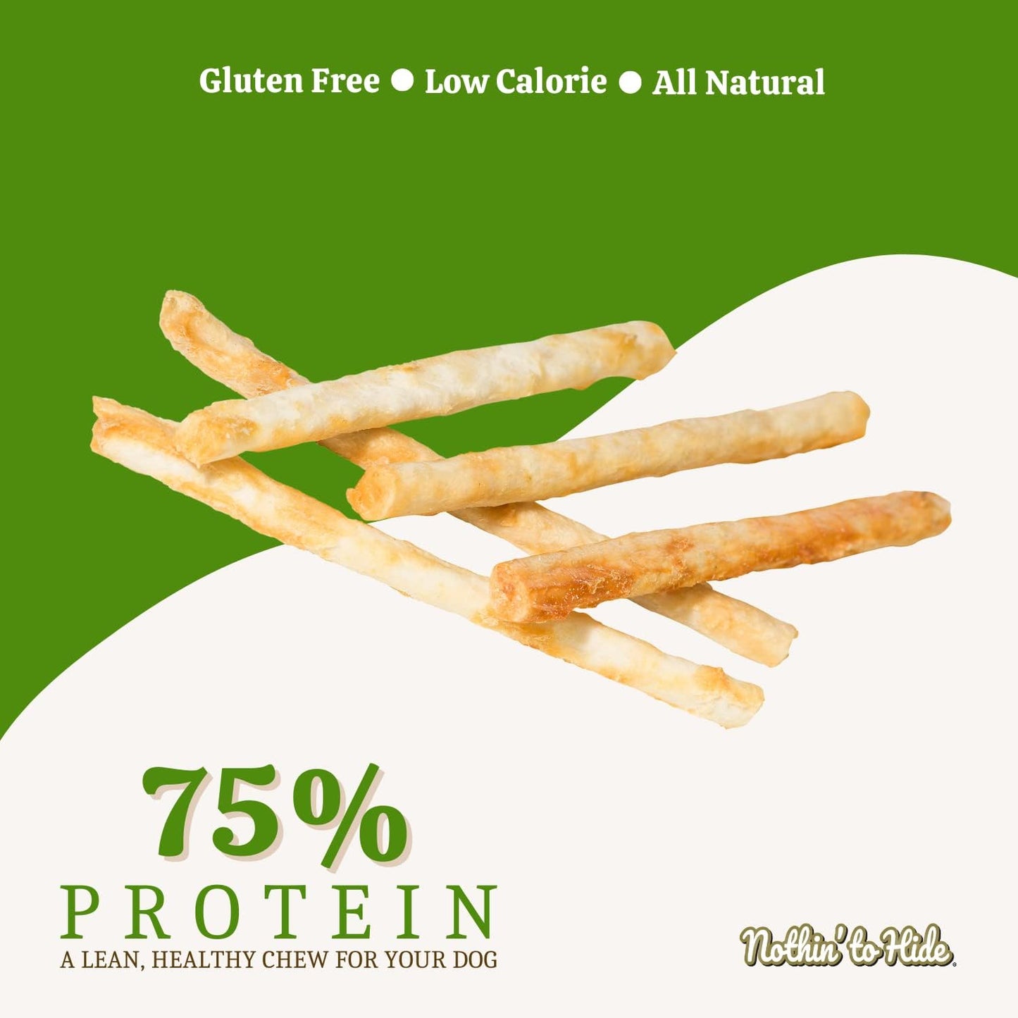 Fieldcrest Farms Nothing to Hide Natural Rawhide Alternative Twist Stix for Dogs - 3 Pack (30 Sticks) Premium Grade Easily Digestible Chews - Great for Dental Health (3 Count (Pack of 1), Chicken)