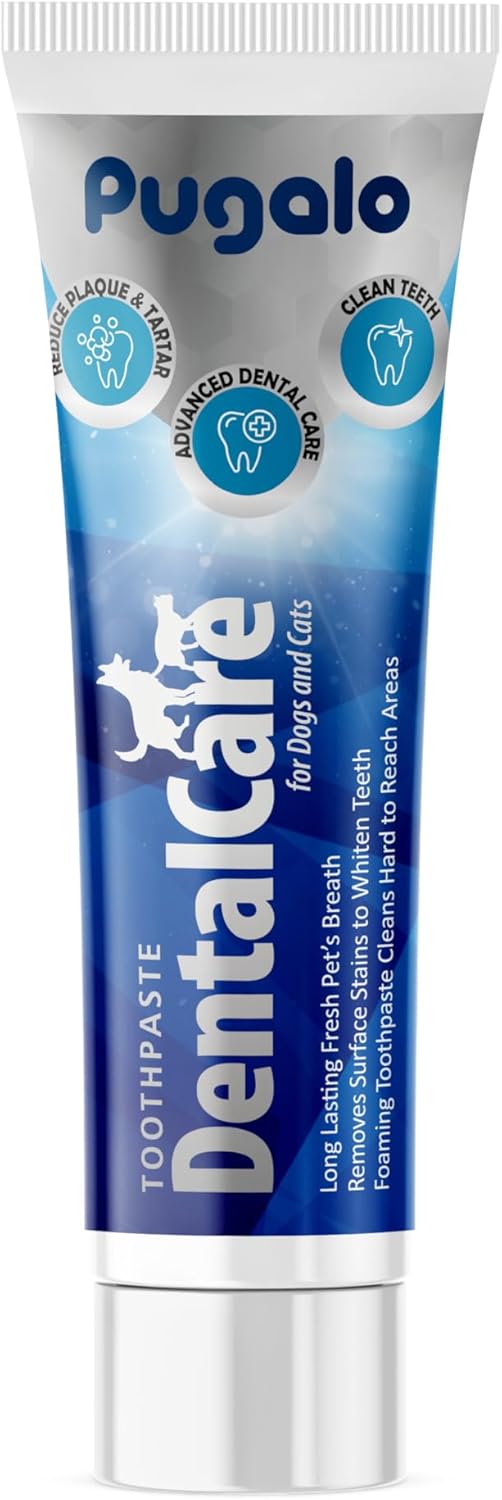 Dog & Cat Enzymatic Toothpaste, 100ml (3.4 fl oz) – Vanilla Flavor, Reduces Plaque & Tartar, Safe for Daily Pet Dental Care