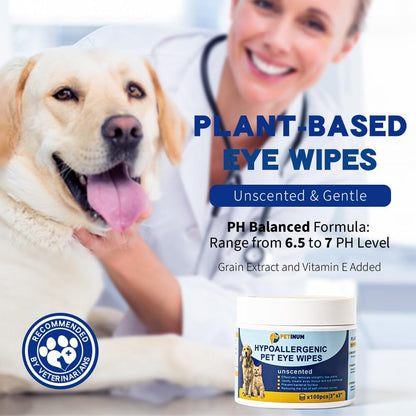 Hypoallergenic Pet Eye Wipes