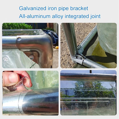 Above Ground Koi Pond with Clear Viewing Window & Drain Valve - PVC Canvas & Steel Frame Large Aquarium Tank for Fish, Turtle Farming - Easy Assembly Display Show Pool(Clear-0.7m,2x2m)