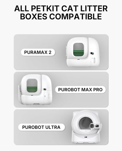 PETKIT 2025 New Plant Tofu Mixed Litter, Superior Clumping 100% Natural Ingredients Plant Cat Litter, Dust-Free and Low Tracking, Non-Sticky, Easy Scooping (5.2lb×4bags)