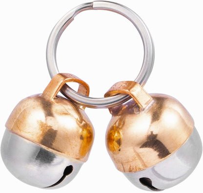 Beau's Bells 2 Extra Loud Cat & Dog Bells | Pet Tracker | Save Birds & Wildlife | Luxury Handmade Copper (Small)