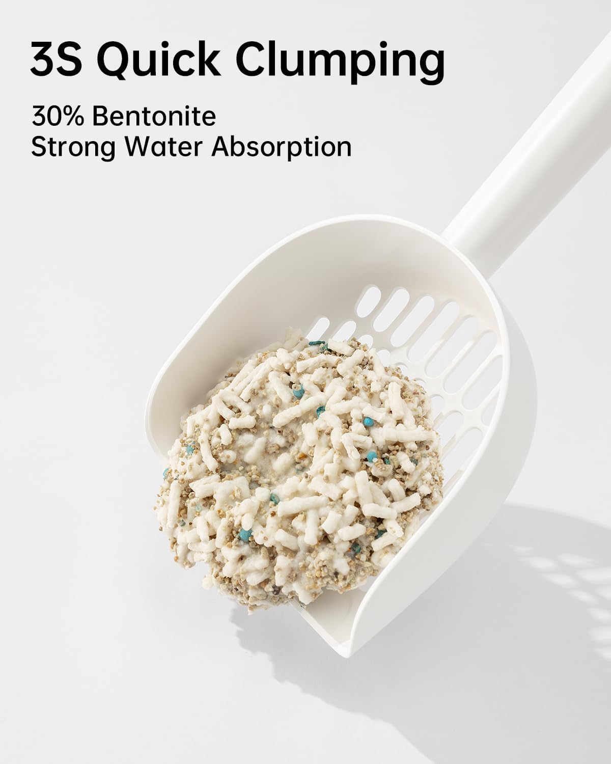 Mixed 5-in-1 Clumping Cat Litter 15.8 lb, Odor Control and Rapid Clumping, Water Absorbent and Flushable, Dust-Free, Multi-Cat, Bentonite Tofu Cat Litter, Original, 7.9lb/Bag