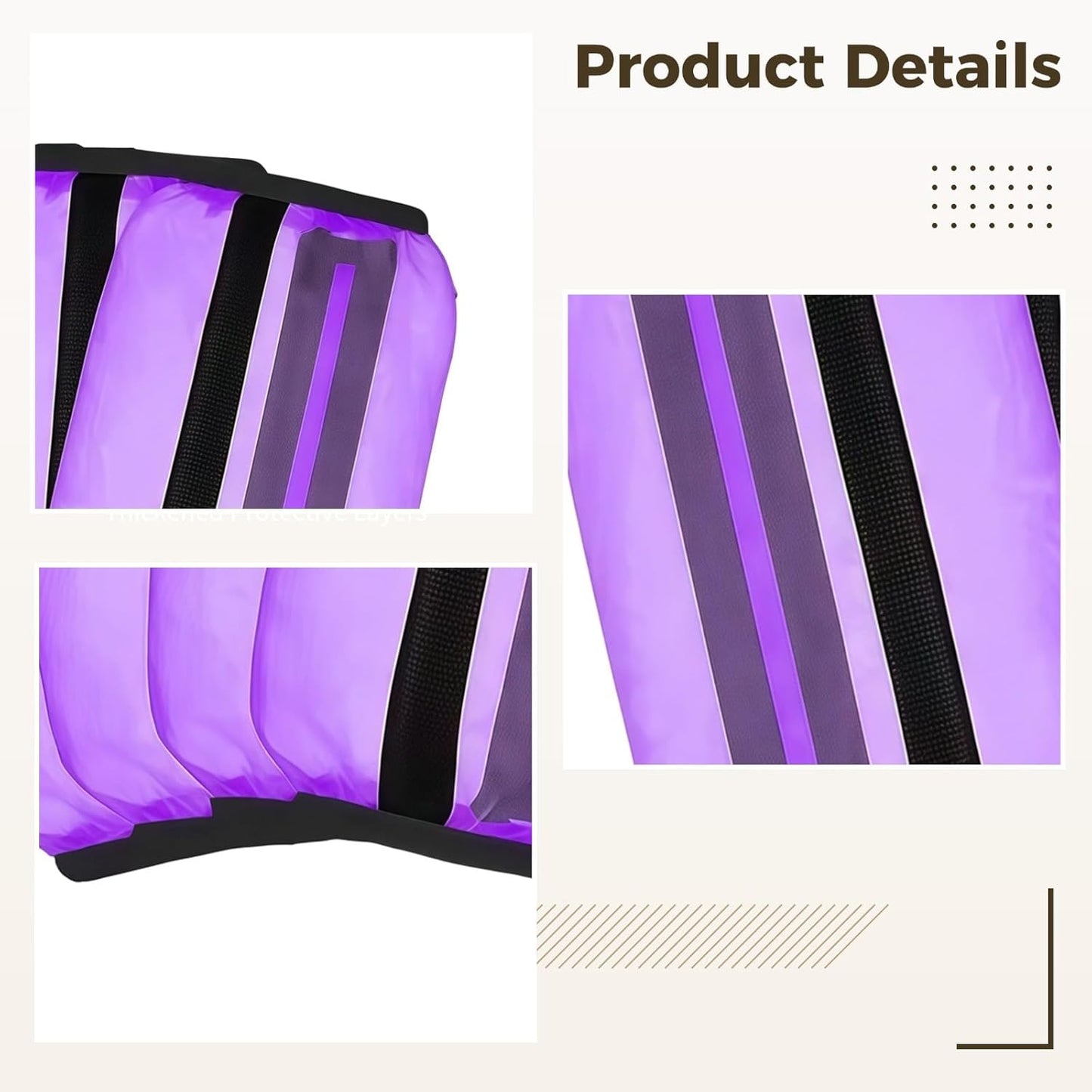 Horse Fly Leg Boots, Set of 4, Breathable Nylon Protection, Comfortable and Wraps, Secure Elastic Straps