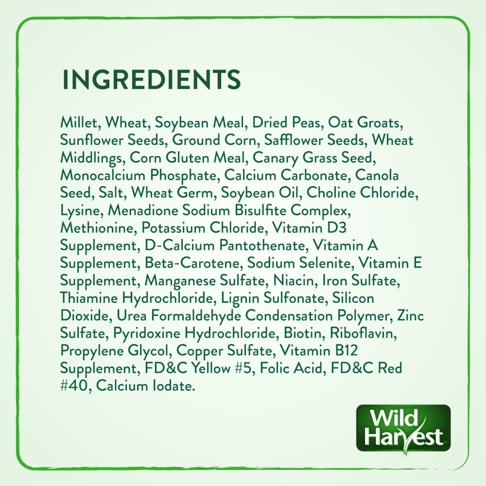 Wild Harvest Universal Blend for Medium and Large Birds 10 Pounds; Fortified Nutrition