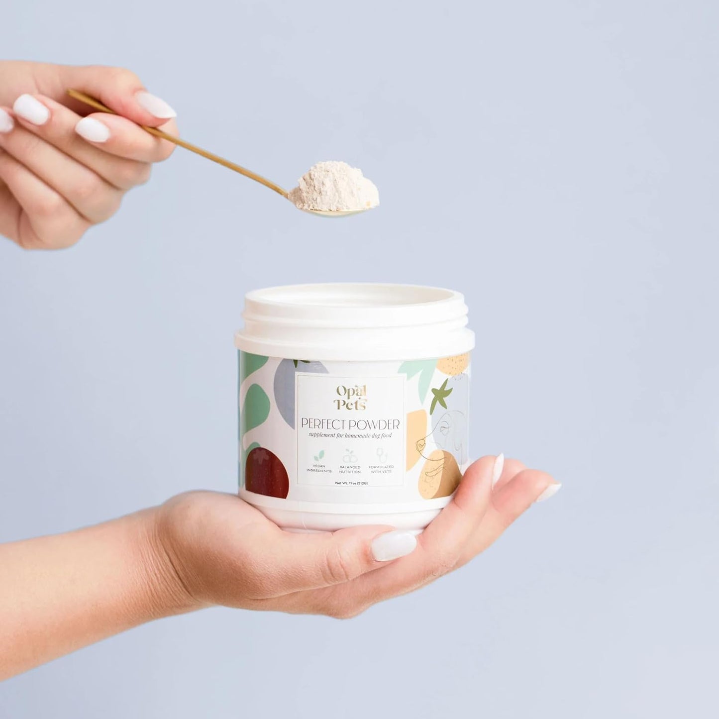 Perfect Powder – Multivitamin for Homemade Dog Food – Vet-Formulated, Whole Food Ingredients – Vegan, Non-GMO – Vitamins, Minerals, Omega-3s – 11 oz