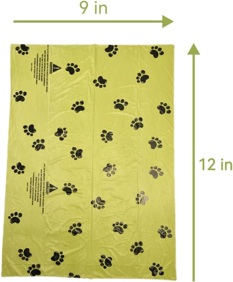 Dog poop bags rolls,Biodegradable dog waste bags with Dispenser, 300 Count, Scented, Leak-proof & Thick Waste Bags Rolls, Easy-Tear & Strong Dog Waste Bags for Puppy and Large Breed Pet Cleanup.