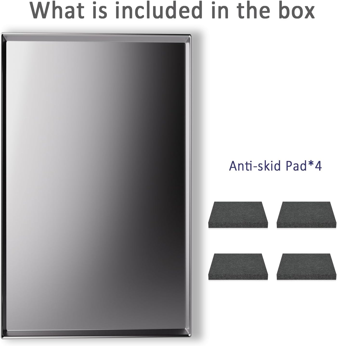 Stainless Steel Dog Crate Tray 35" - Heavy Duty Metal Crate Pan Replacement - Indestructible & Chew Proof Dog Kennel Tray Replacement - Laser Welded Leak-Proof Metal Tray for Dog Crate