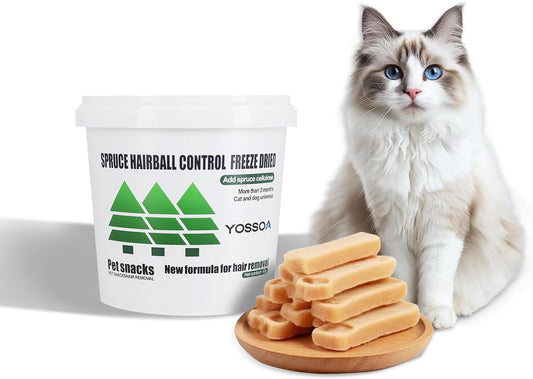 Freeze Dried Chicken for Cats and Dog, 4.23oz Healthy Training Pet Snacks, Freeze Dried Raw Cat Foods Nuggets Chicken High Protein Raw Cat Food Topper Hairball Remedy Treats