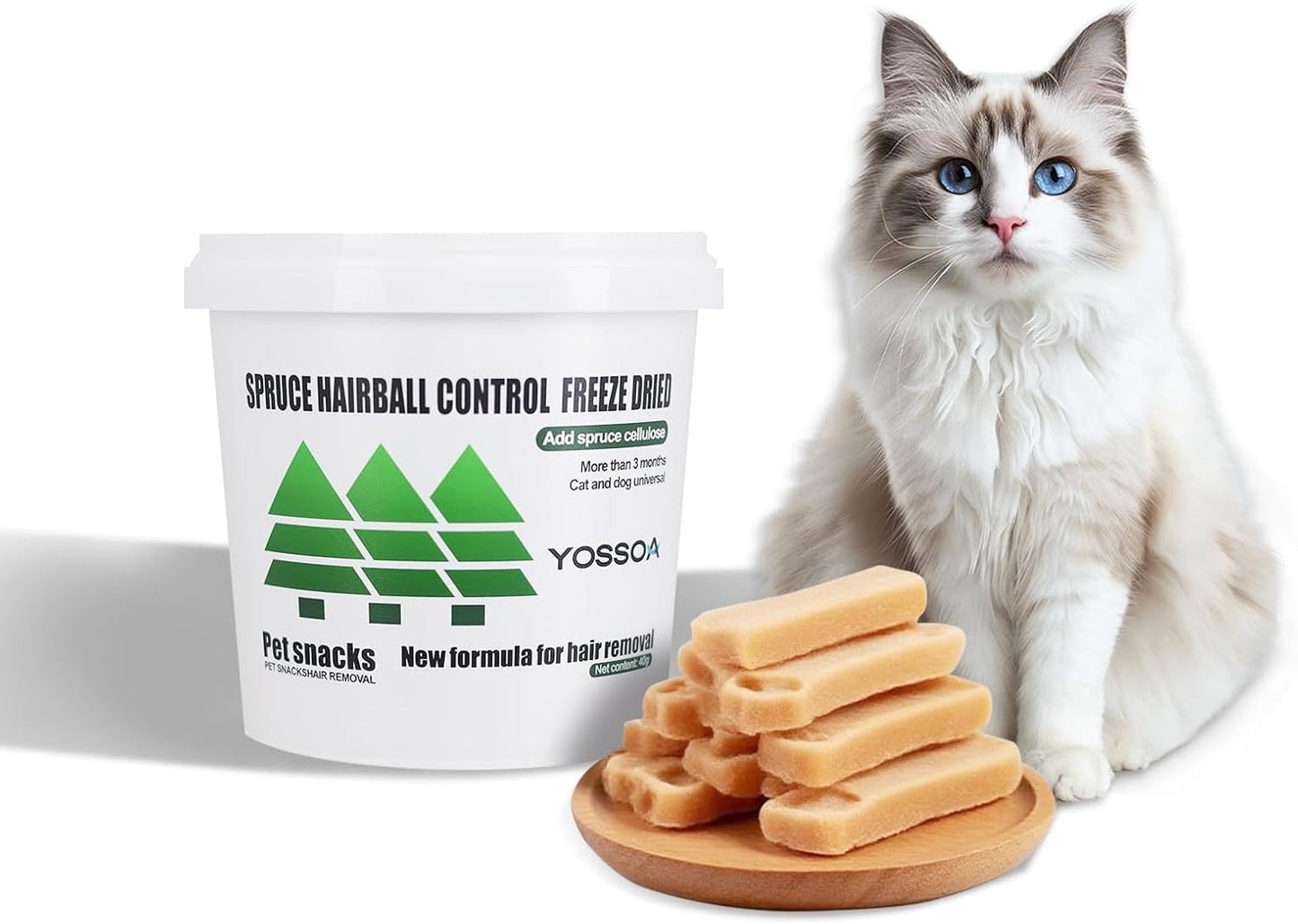 Freeze Dried Chicken for Cats and Dog, 4.23oz Healthy Training Pet Snacks, Freeze Dried Raw Cat Foods Nuggets Chicken High Protein Raw Cat Food Topper Hairball Remedy Treats