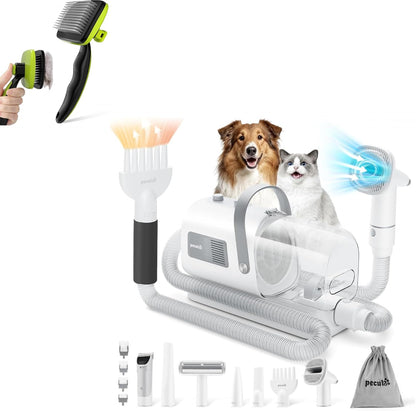 Pet Supplies Bundle:Pet Grooming Brush + Dog grooming vacuum & dryer
