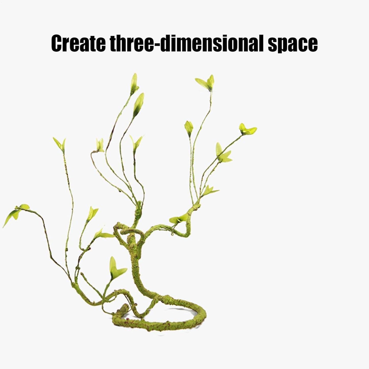 Reptile Vines For Terrarium, Reptile Plants For Terrarium, Fake Natural Enrichment Hides Plants Vines For Leopard Gecko Chameleon Turtle Hermit Crab