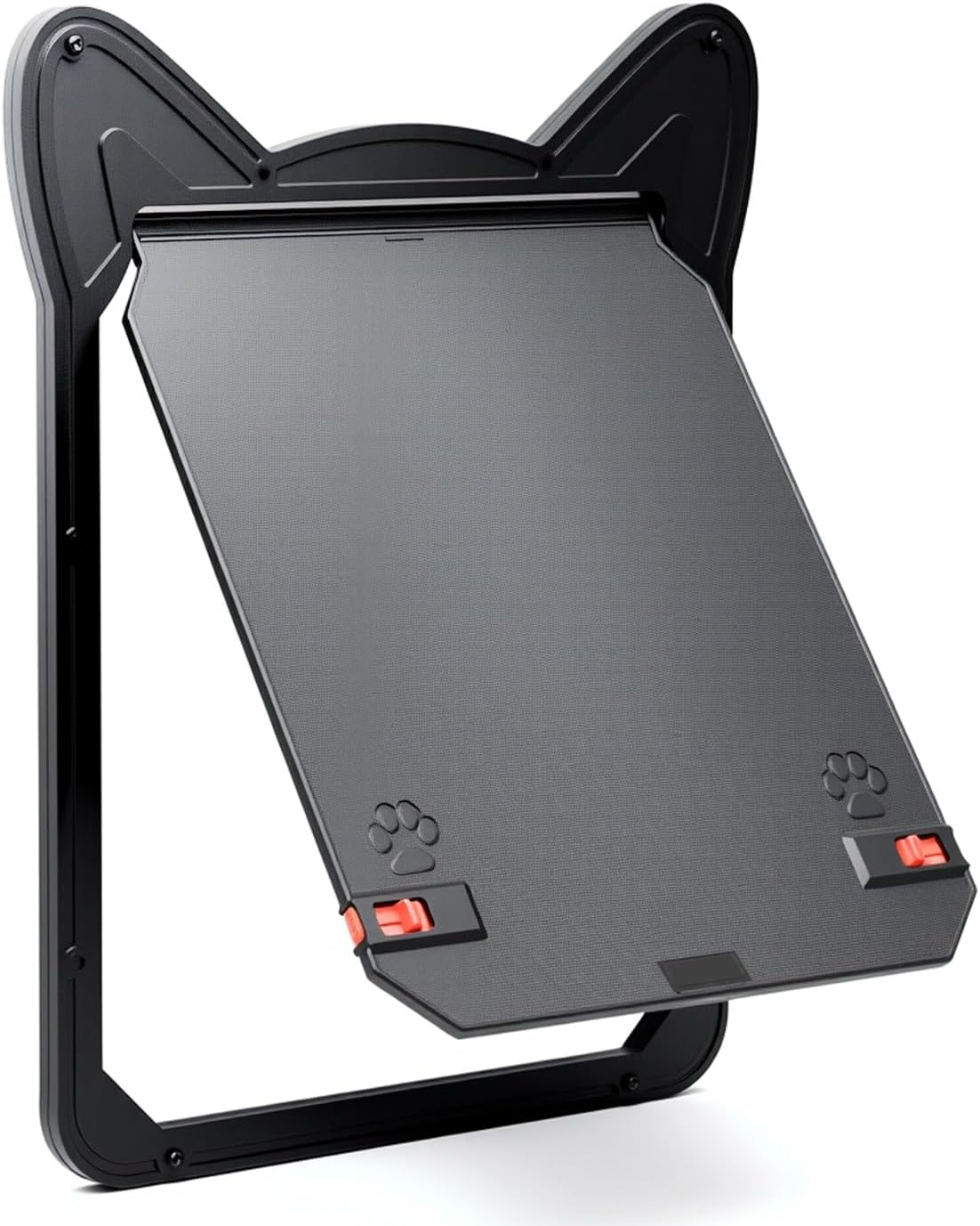 Pet Screen Door for Medium Dogs & Cats - Heavy Duty Magnetic Lockable Flap, Inside Door 10.12x8.15inch, Easy Install for Sliding Glass/Patio Doors Screen, Scratch-Resistant & Security Latch (Size L)