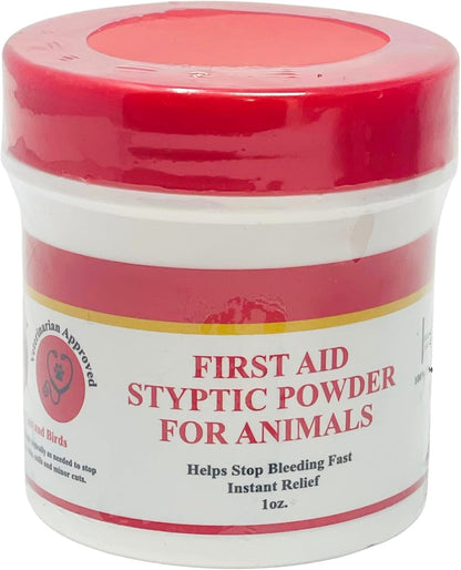 G.B.S Styptic Powder for Animals – Fast-Acting Blood Stop for Dogs, Cats, Birds & Small Pets – First Aid Powder for Nail Bleeding, Minor Cuts & Grooming – 1 oz, Pack of 1
