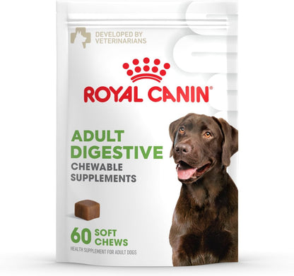 Royal Canin Digestive Dog Supplement Soft Chews for Adult Dogs, 60 Count