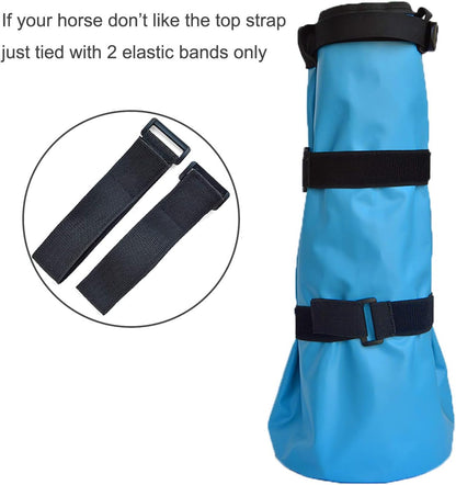 yeezo A Pair Hoof Soaker Boot Equine Soaking Boot Horse Soak Bag Draft Soaker Sack Horse Foot Wrapped Hooves Care Bags Easy Use Icing Treatment Bucket
