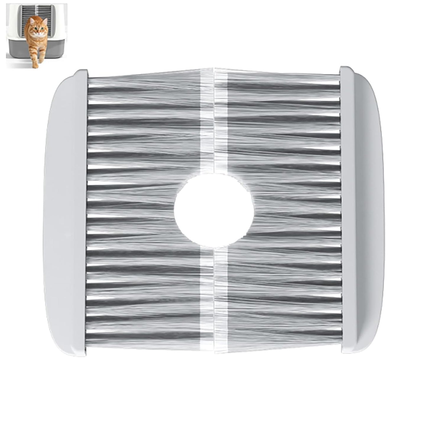 Cat Litter Box Door Brush Floating Hair Removal Cat Grooming Brushs For Shedding Convenient Universal Fur Brush Door tool