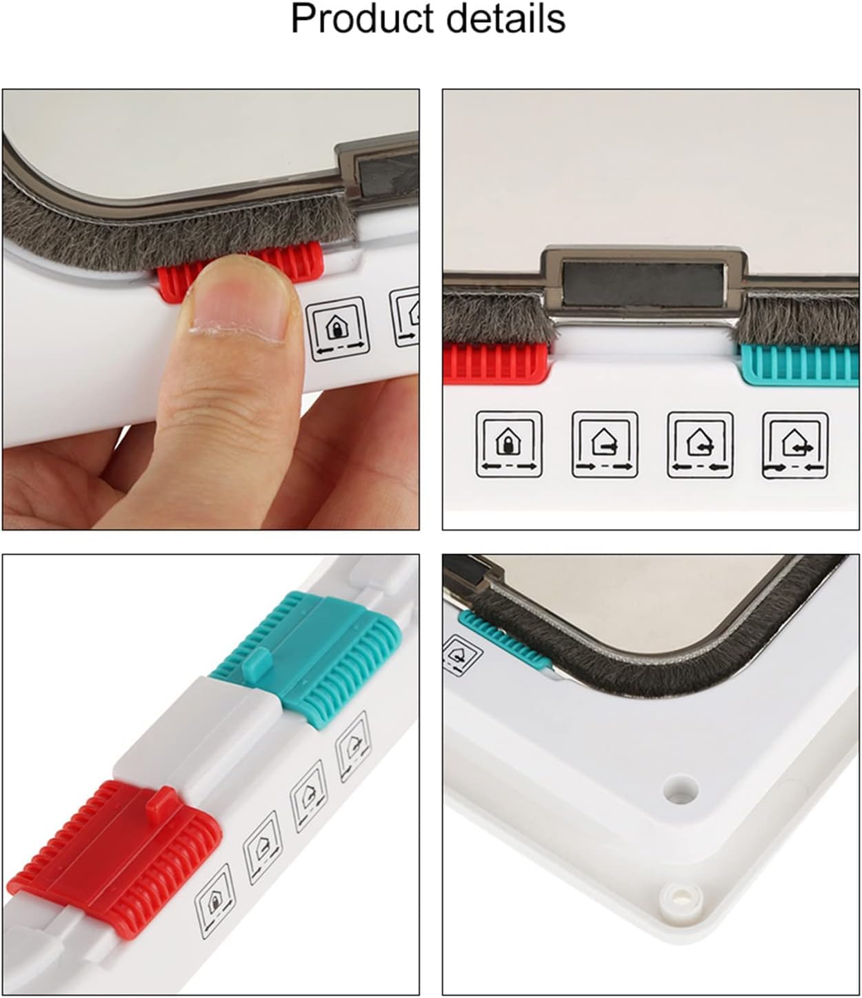 Lockable Pet Cat Flap Door, Small Dog and Cat Flap with 4 Way Locking, Weatherproof Double Flap, Easy DIY Installation - Secure Access Control, Energy Saving, Ideal for Indoor an