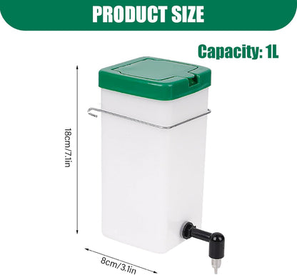 1 Set Heated Rabbit Water Bottle, 1L No Drip Heated Water Bottle for Rabbits, USB Powered Automatic Drinking Equipment for Hamster Guinea Pigs Birds Rabbit Bunny Dispenser