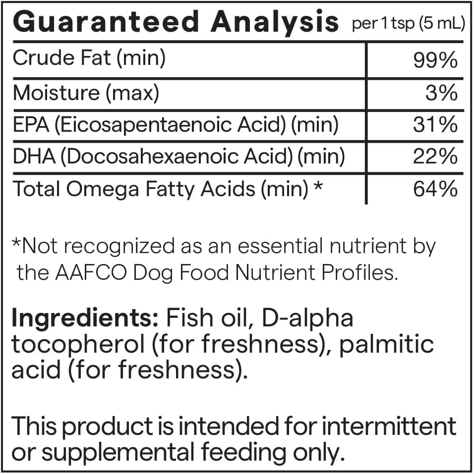 Trace Minerals Pet Omega 3 - Skin & Coat Health Supplement for Dogs & Cats - Omega-3 Fish Oil Supplement That Aids Joint & Brain Health - Pet Supplies That Aid Nerve Health - 4 fl oz