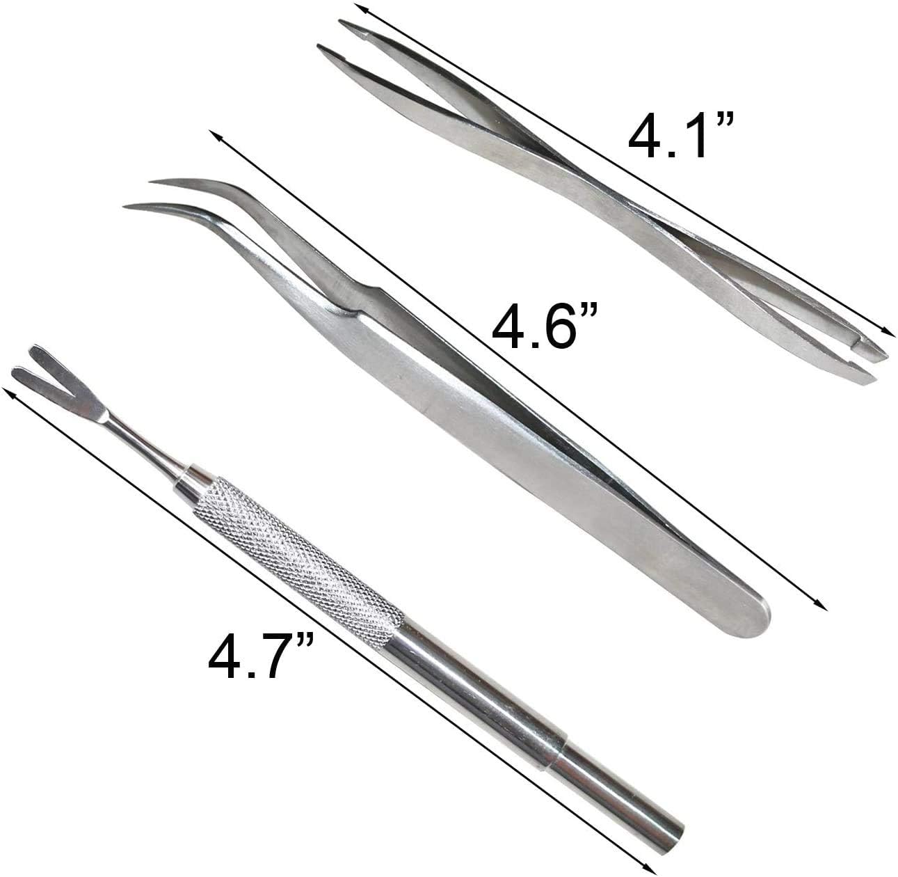 3 Pack Tick Remover Tool Set Stainless Steel Tick Remover Kit for Cats and Dogs