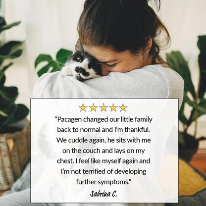 Pacagen Cat Allergen Neutralizing Spray for Humans - Perfect for Home Use, Immediate Results, Easy to Use, and Pet Friendly - A Few Sprays Away from A Clear Day