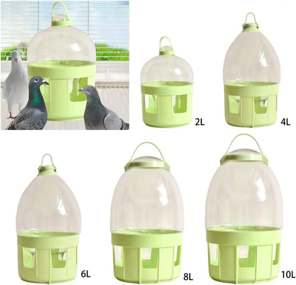 Bird Feeder, Pigeon Water Dispenser, Bird Feeder and Waterer, Pet Bowl, Bottle for Hamster,for Garden(10L)
