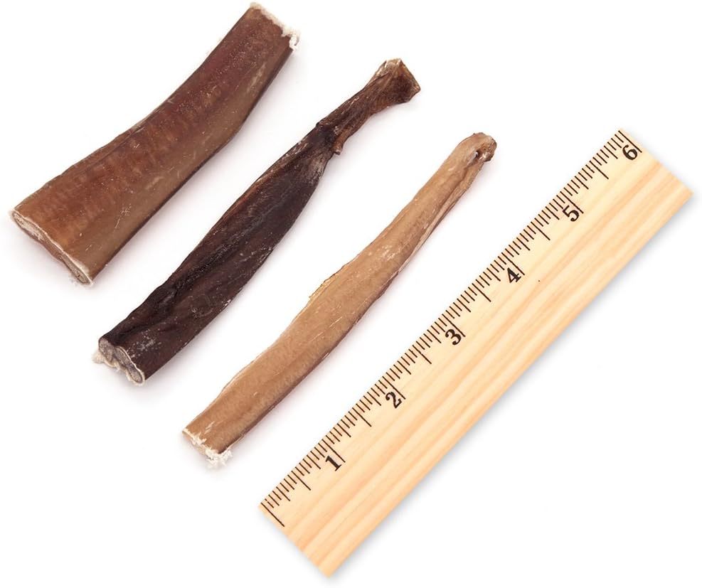 GigaBite 3-5 Inch All Natural Bully Sticks by Best Pet Supplies - (1 Pound) (Model: PB-04-LB)