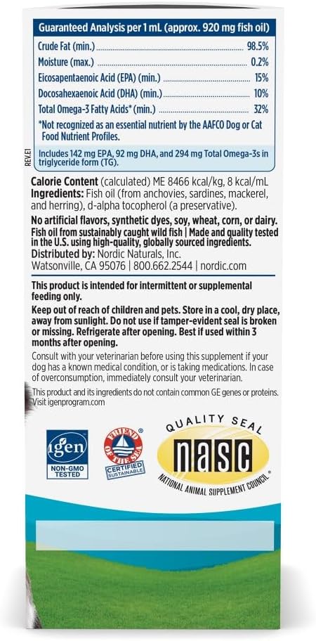 Nordic Naturals Omega-3 Pet Bundle - 2 oz Omega-3 Fish Oil for Small Dogs & Cats, 8 oz Pet Cod Liver Oil Promotes Heart, Skin, Coat, & Immune Health