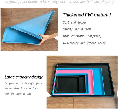 Plastic Bottom for Pet Cages Crates Replacement Tray Dog Crate Avoid Water or Spilling Out Dishwasher Safe Pink 22.8" LX19.3 WX1.0 H