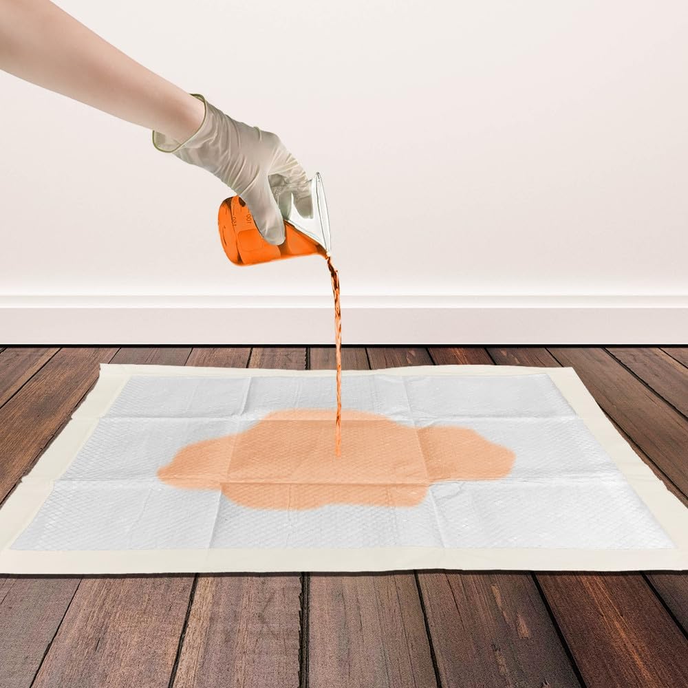 OUT! Petcare Large Dog Pee Pads, Disposable Quilted Training Pads with Pro-Grip, Leak Proof Absorbent Backing, Fast Drying, Puppy Housebreaking, Non Slip, Indoor Pet Potty Supplies, 21x21, 50 Count