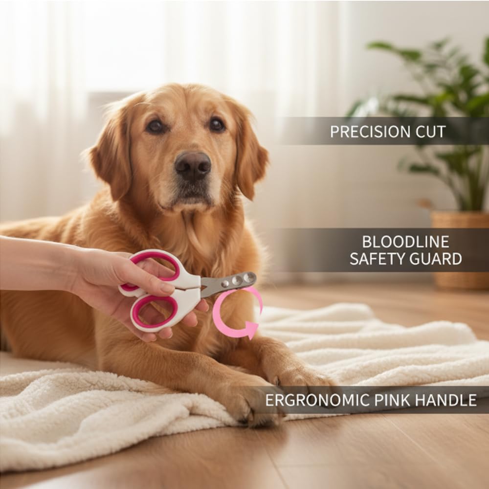 3Pcs Dog brush for shedding Undercoat Rake for Dogs & Cats - Double Sided Brush for Dematting Comb Grooming Tool kit -Dog Nail Clippers & Nail File