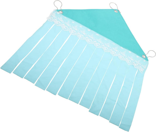 Kisangel Hamster Huts and Guinea Pig Hideout Hammock Polar Fleece, Small Animal Nest for Cage Corner, Mint Green Concealed Pet Shelter for Hamsters and