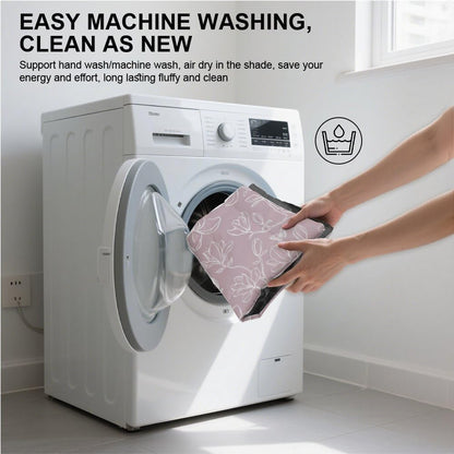 Magnolia Pale Purple Comfy Dog Beds for Medium Dogs Bed Mats for Dogs Washable Dog Pad Crate Cushion Washable Non-Slip Pet Crate Bed Kennel Beds Mat Medium Sized Indoor Outdoor 36X24 Inch