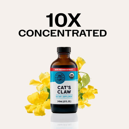 Vimergy Organic Cat’s Claw Liquid – Provides Antioxidant Support* – Benefits The Immune System* – Organic, Vegan, Gluten-Free, Non-GMO 120 Servings (240 ml)