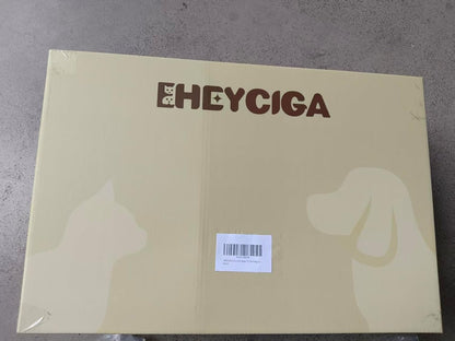 EHEYCIGA Curved Dog Stairs Ramp for High Beds 19.7" H, 4-Step Dog Steps for Small Dogs and Cats, Pet Stairs for High Bed Climbing, Non-Slip Balanced Pet Step Indoor, Grey