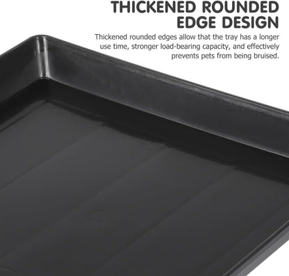 Garneck 2Pcs Plastic Dog Crate Tray Replacement - Durable Bottom Tray for Dog Kennels - Rabbit Cages and Small Pets 41x27cm Size Easy for Pet Training and Preventing