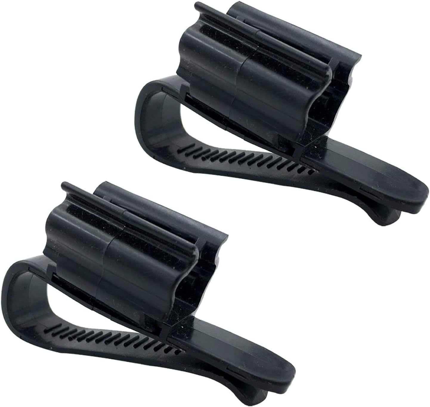 2 Pcs Black Fish for Tank Mounting Clip, Water Pipe Hose Holder Multifunction Adjustable Clamp for 0.31""""-0.62"""" Dia Tub Aquarium Tube Holder, Aquarium Air Pump Accessories