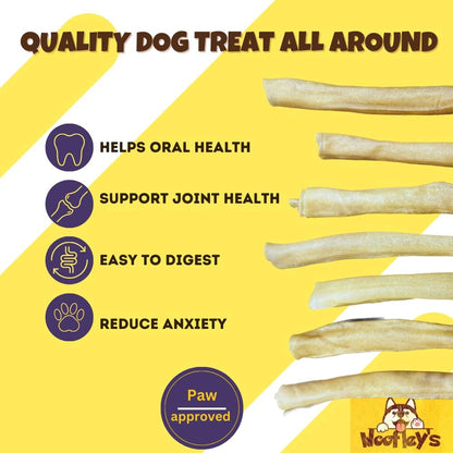 Woofley's 6 Inch Pure Collagen Sticks for Dogs (5 Count) - Collagen Chews for Medium & Large Dogs - Bully Stick Rawhide Alternative