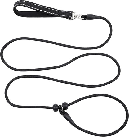 78 Inch Slip Lead Heavy Duty Dog Leash - No Pull Training Leash - Nylon Dog Slip Lead with Adjustable Loop for Small Medium Dogs