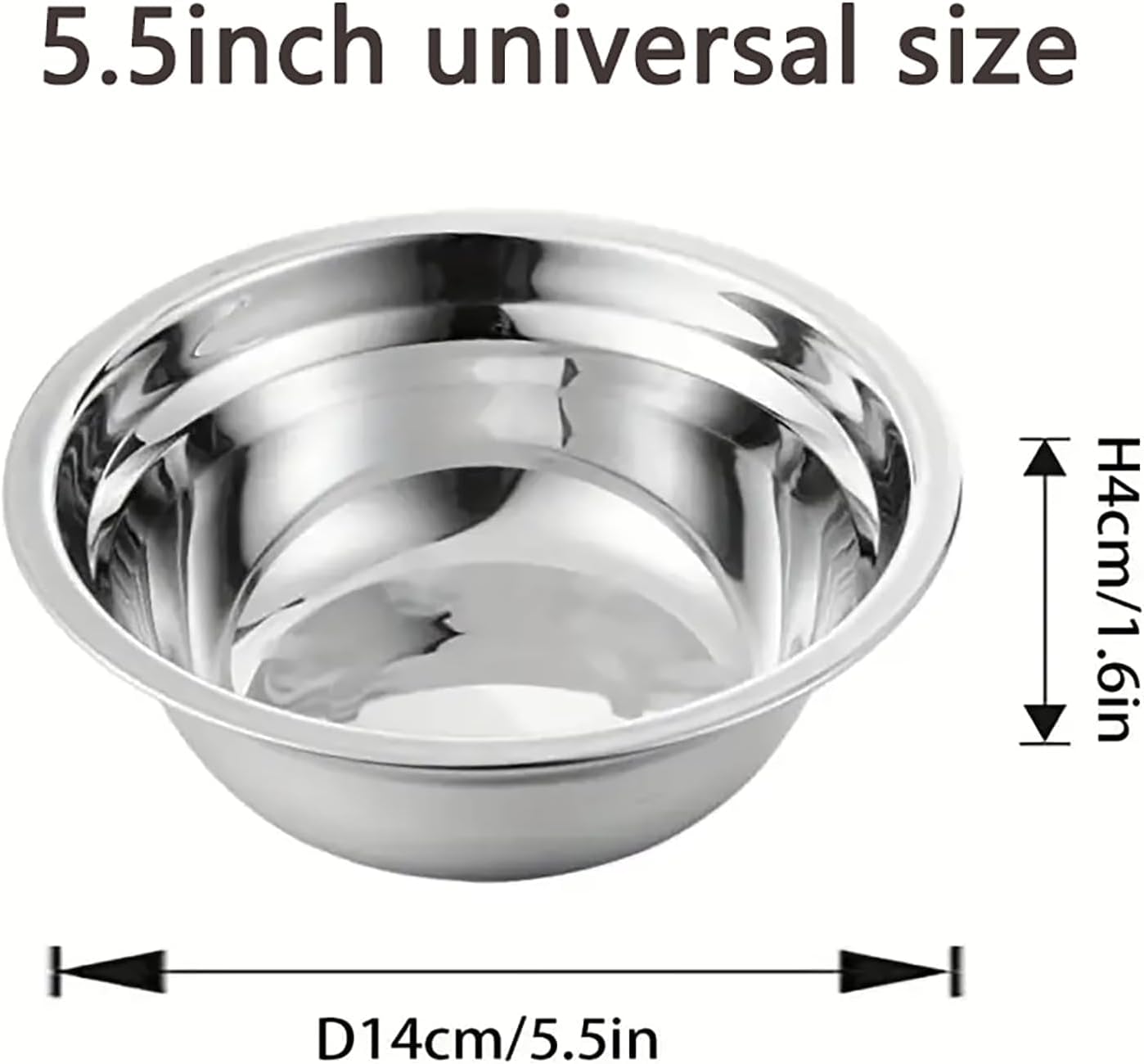 Stainless Steel cat Bowls，6PCS Bowls Whisker Friendly,Elevated Stand,Dishwasher Safe Shallow Wide Flat Food Bowls,Metal Dishes Whisker Fatigue Relief,Replacement Basic Plates