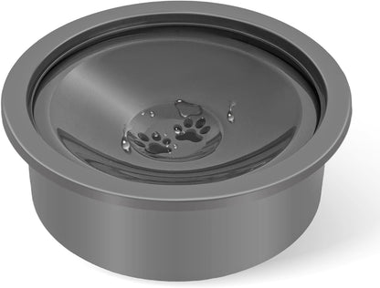 No Spill Dog Water Bowl, Slow Drinking Non Spilling Water Dish, Fits into Elevated Pet Feeder, 30oz Messy Drip Proof Slobber Stopper Water Dispenser for Dogs
