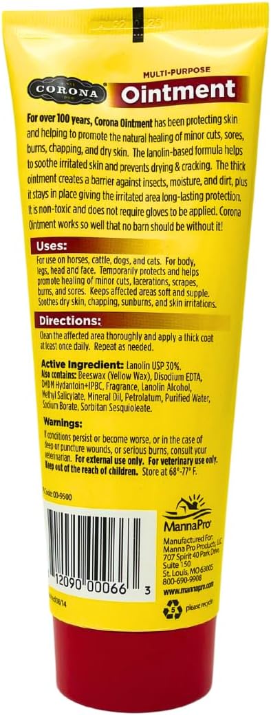 Corona Ointment for Horses|Lanolin Based Formula Helps Sooth Irritation|7 Ounces