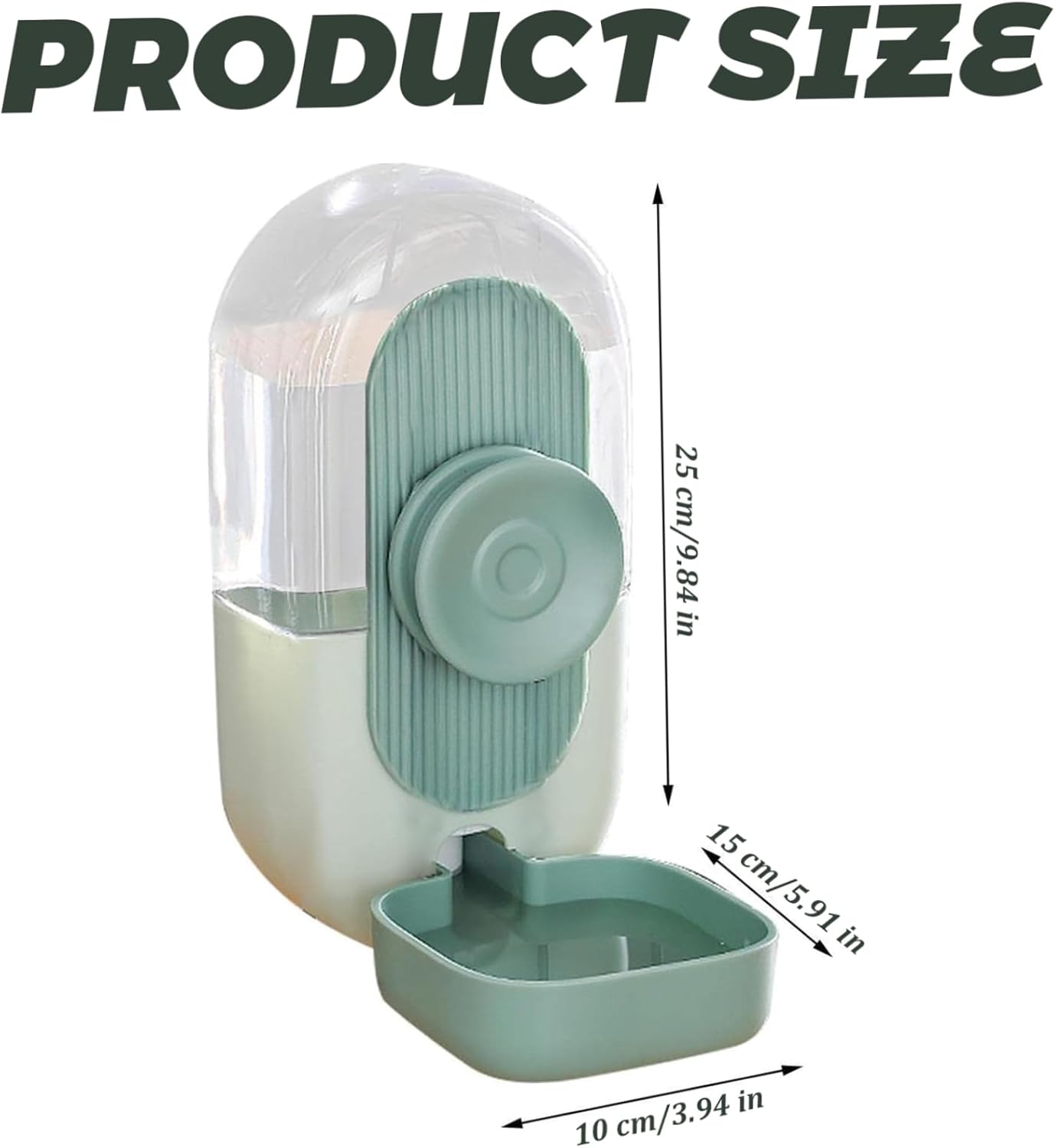 Rabbit Water Dispenser 800ml Hanging Automatic Guinea Pig Water Bottle Anti-Drip Bird Dispenser for Rabbit Chinchilla